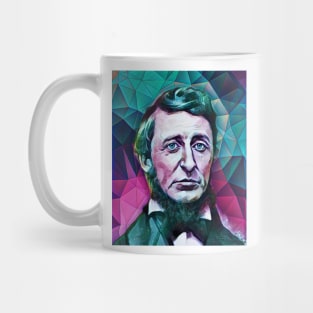 Henry David Thoreau Snow Portrait | Henry David Thoreau Artwork 8 Mug